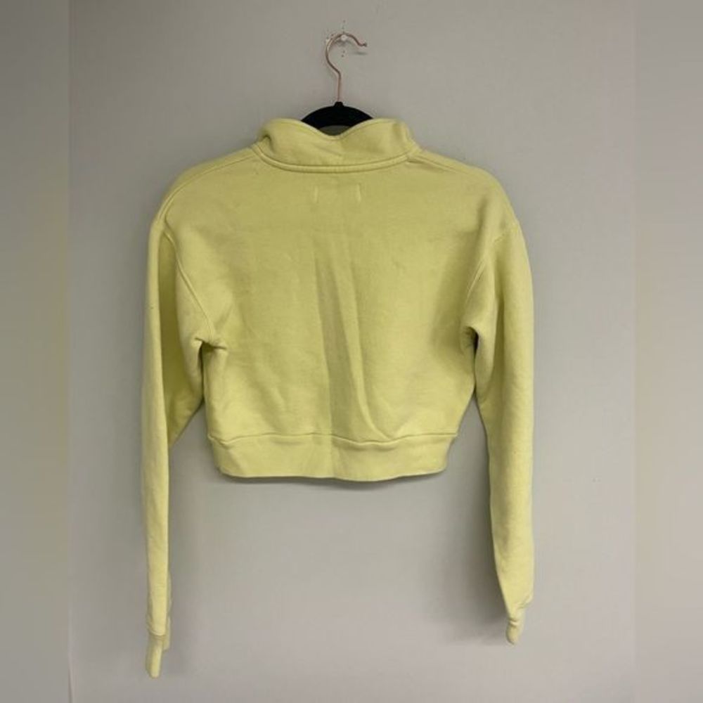 TNA Neon Yellow Perfect 1/4 Zip Sweatshirt - Picture 2 of 5